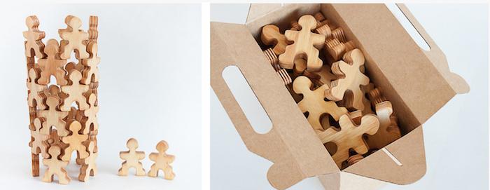 munecos de madera para hacer torres