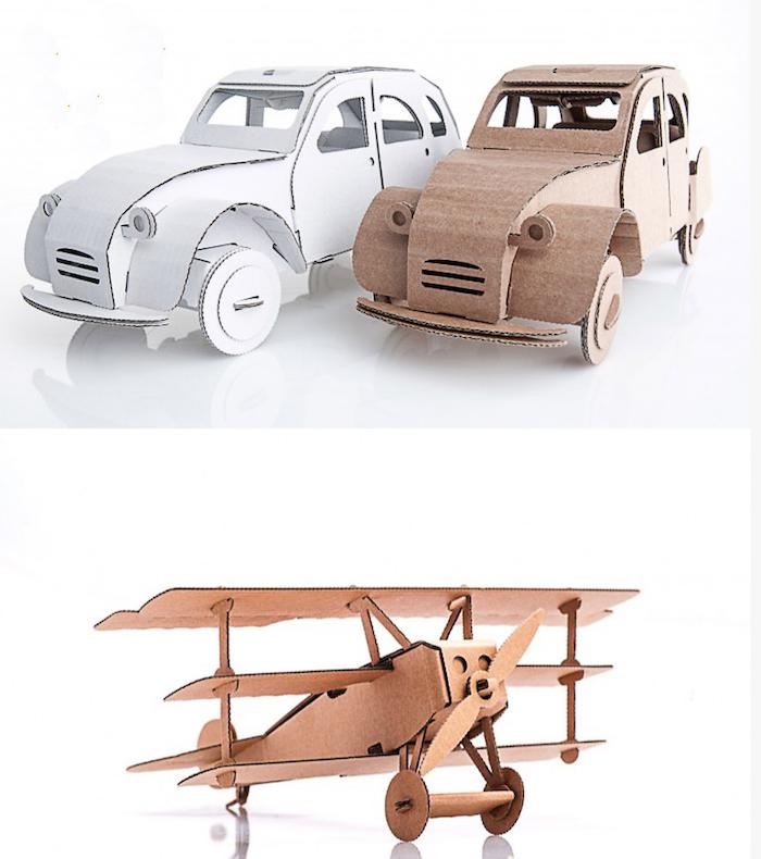 juguetes de cartón para montar y pintar