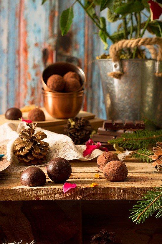 Cómo hacer trufas de chocolate