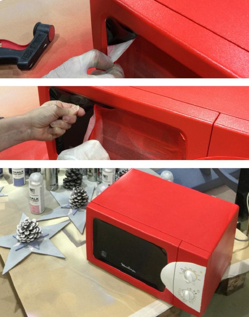 pintar microondas con spray 2