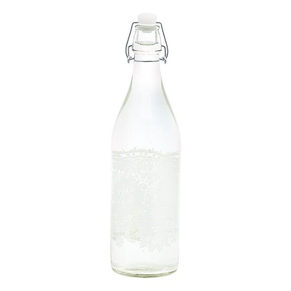 Botella De Cristal Liva White Green Gate