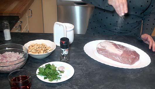 Lomo con salsa de almendras14