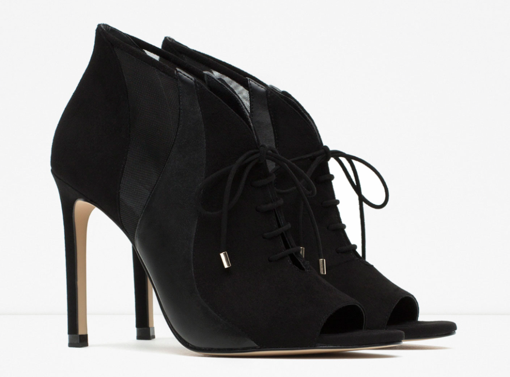 botin negro ante