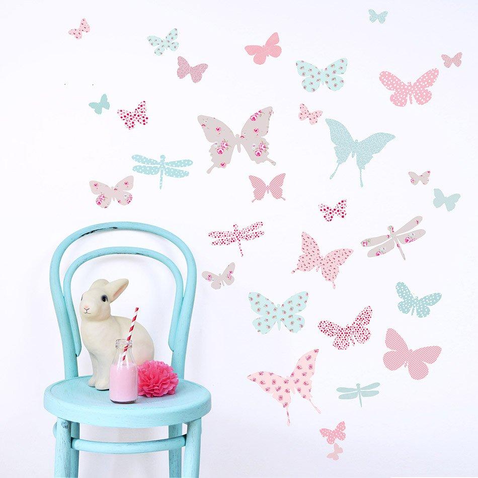 Butterfly vivnilos dormitorio romantico para niñas