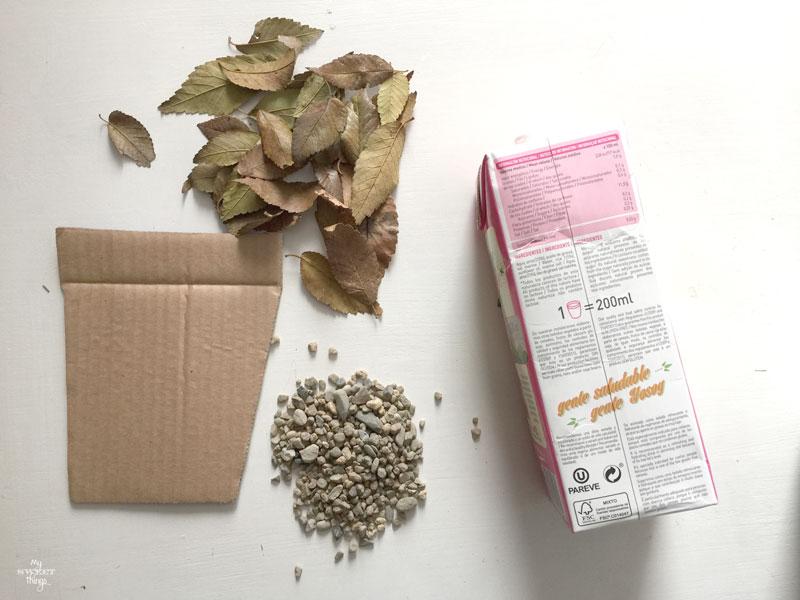 How to make a little fairy house using recycled materials | Via www.sweethings.net