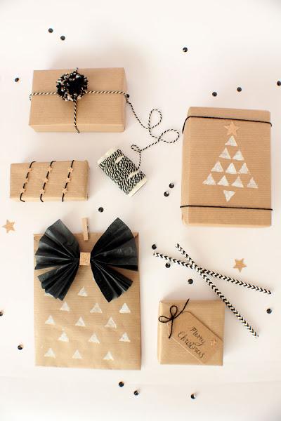 envolver regalos con papel kraft