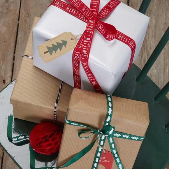 cintas bonitas para decorar regalos navidad