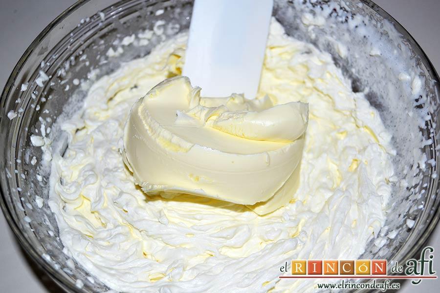 Panettone de Julius, añadir el queso mascarpone