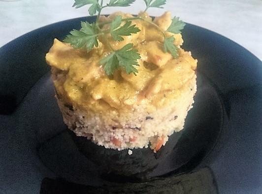 Cuscus con verduras y pollo al curry (2)