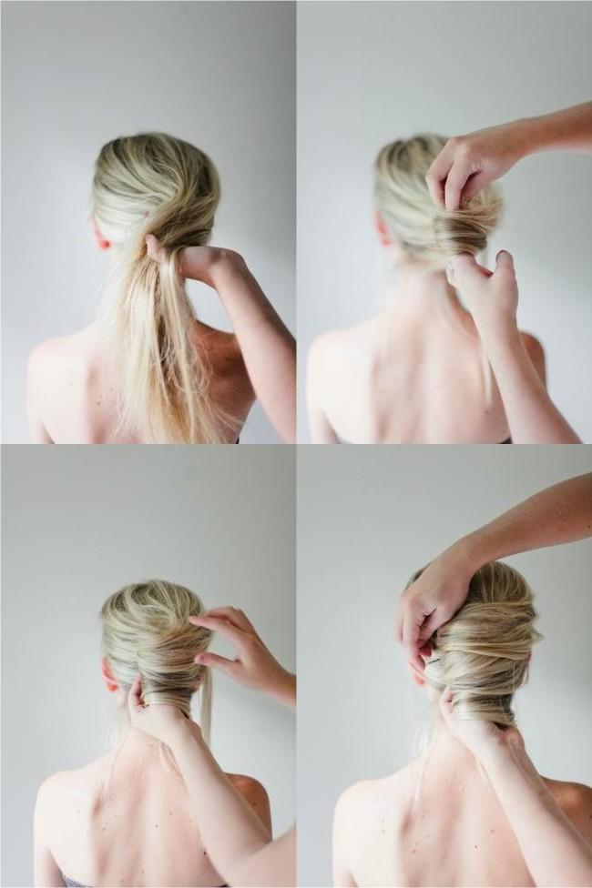 Moño italiano messy