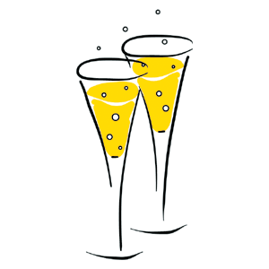 Brindis champán copa imagen libre