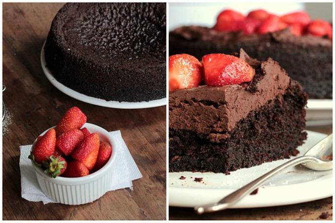 Torta mousse de chocolate (2 ingredientes) vegana