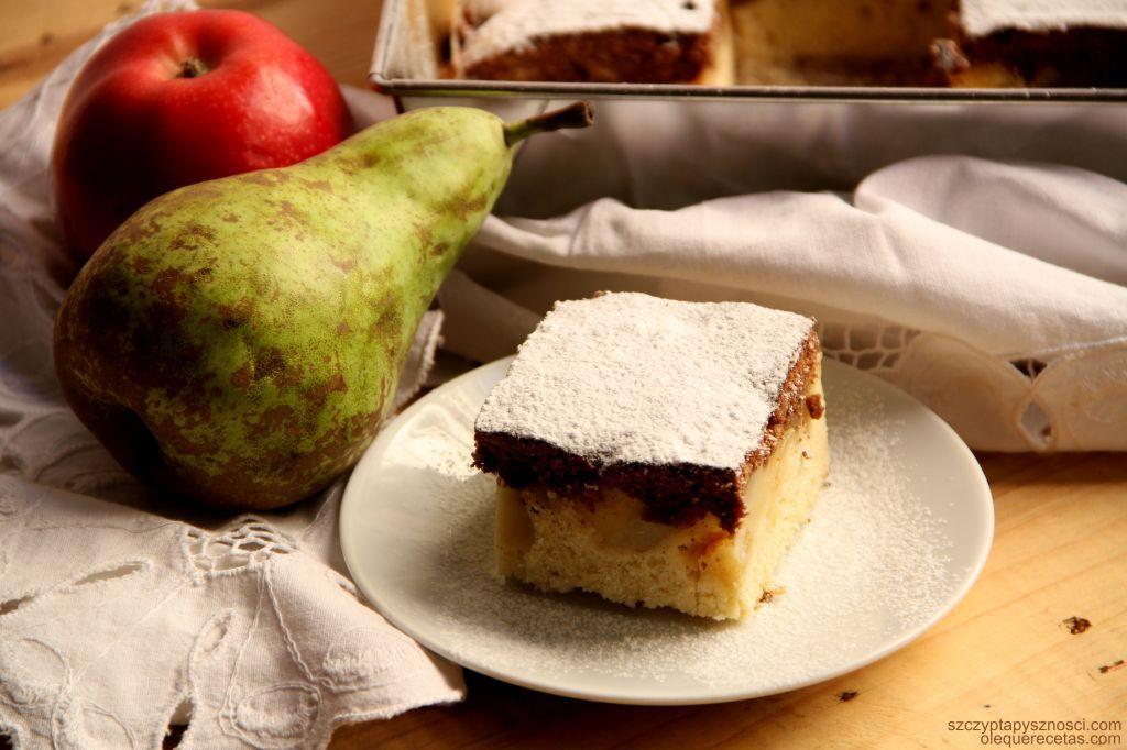 pastel con peras