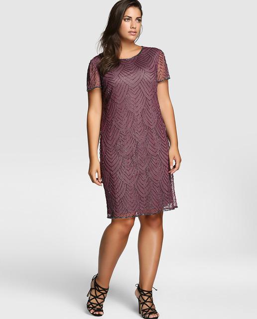 Vestido en tonos lila