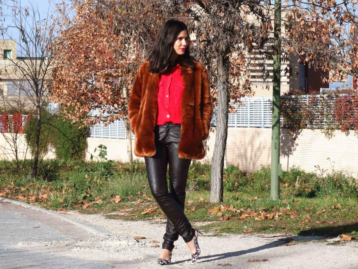 streetstyle abrigo de pelo