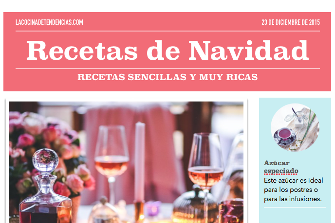 recetas de Navidad gratis