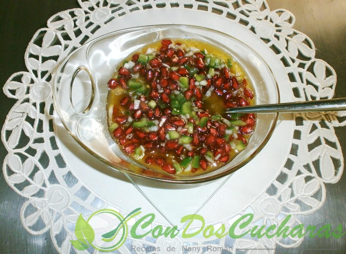 Vinagreta de granada