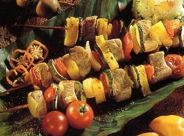 Pinchos de vegetales