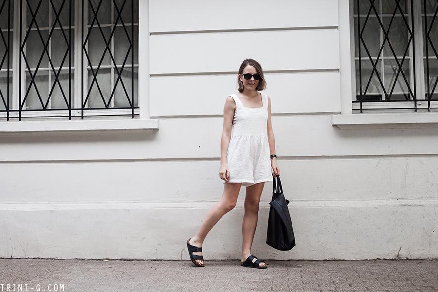 Trini | The Reformation jumpsuit Birkenstock sandals