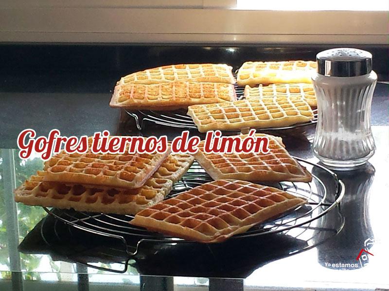 Gofres de limón