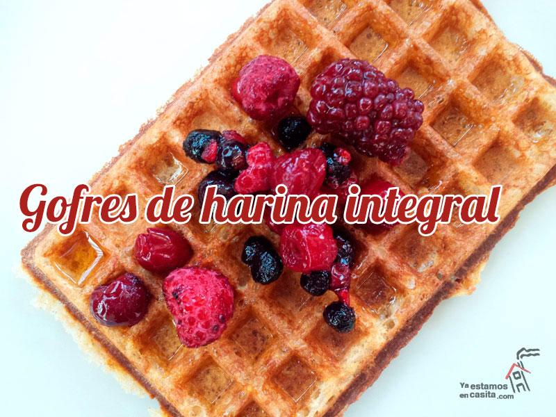 Gofres de Harina Integral