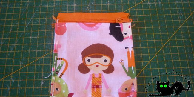 Así quedaría la cremallera en el bolsillo