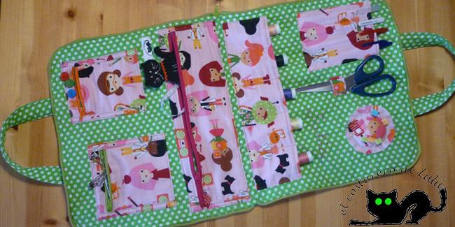 Interior del maletín