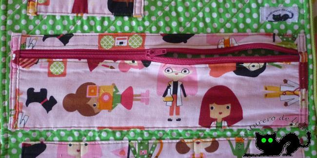 Bolsillo largo con cremallera