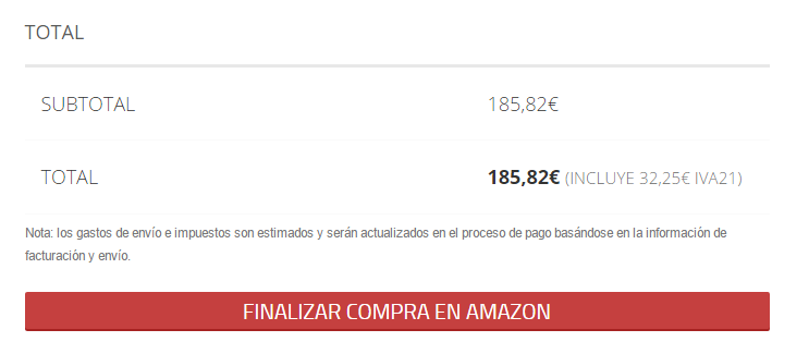finalizar compra amazon