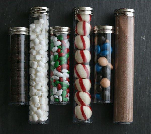 tubos kit choco detalles de navidad