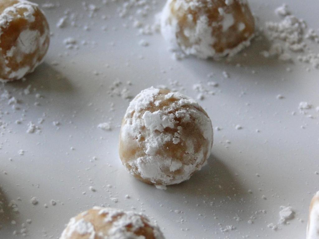 trufas de chocolate blanco y mandarina sin azúcar