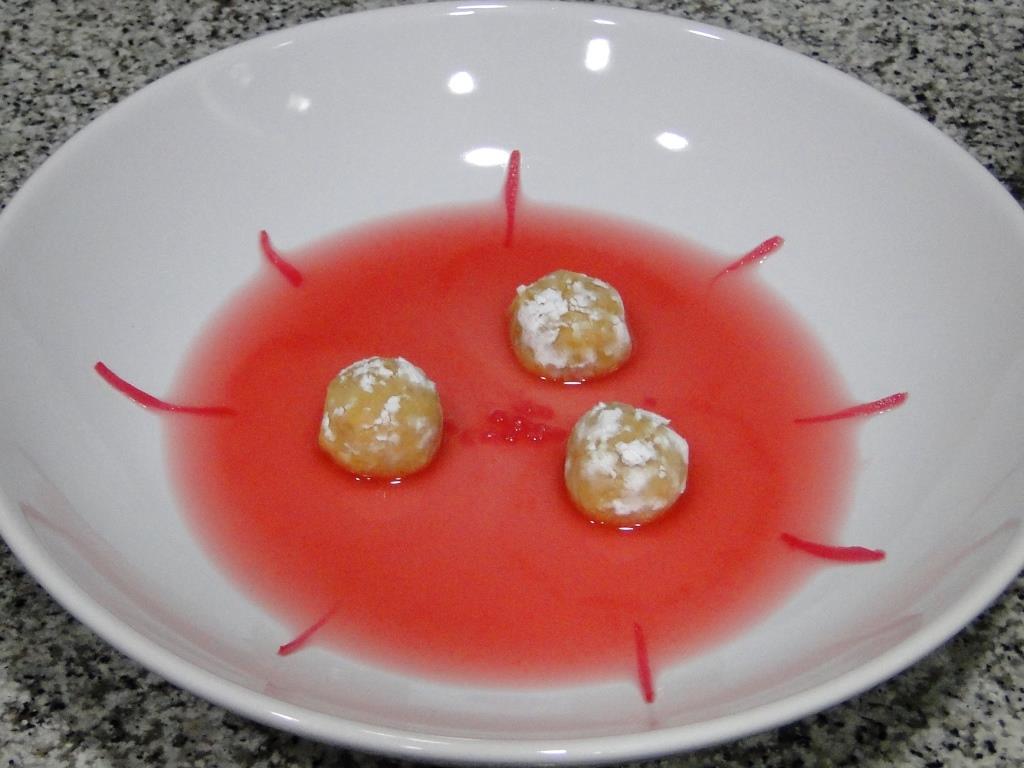 trufas de chocolate blanco y mandarina sin azúcar- presentacion