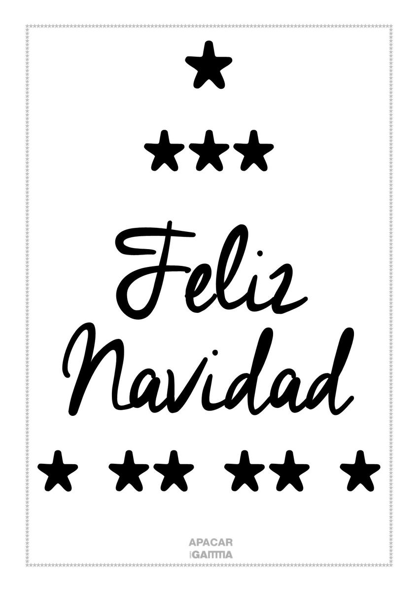Lámina Feliz Navidad