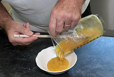 Panacota de Vainilla con Coulis de Mango38