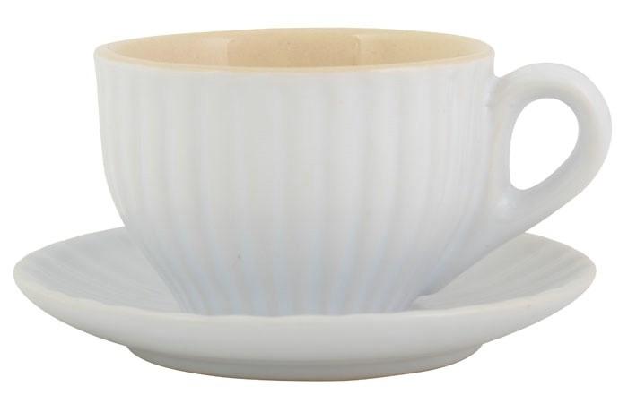 Taza Más Plato Expresso Blanco