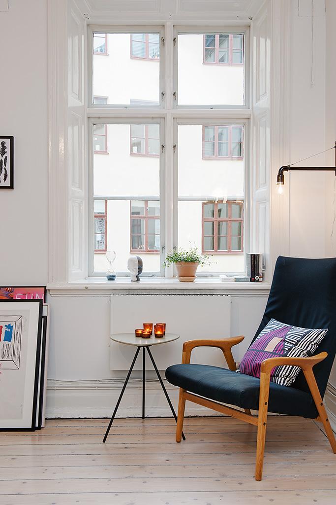 Nórdico, vintage y moderno; Un apartamento de 80m2 donde se mezclan estos 3 estilos de decoración.