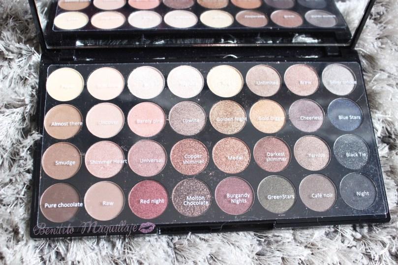 Paleta Flawless nombres sombras