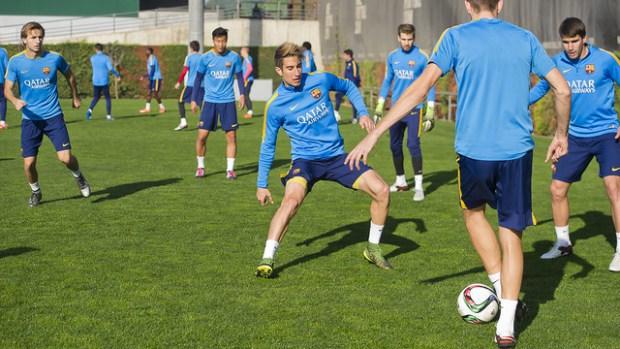 Barcelona entrenando