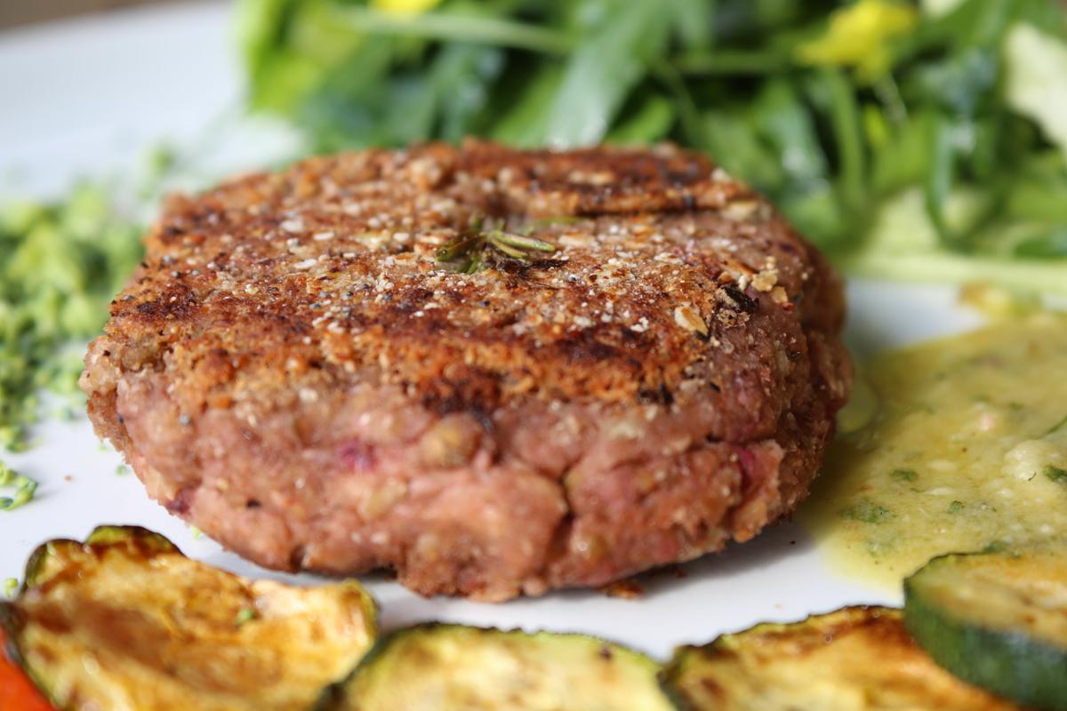 Hamburguesa de trigo sarraceno y lentejas