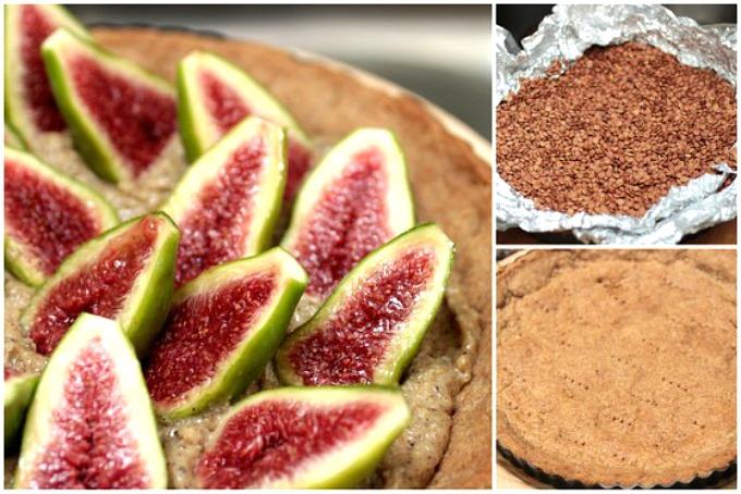 Tarta de higos, nuez y miel