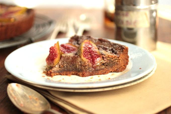 Tarta de higos, nuez y miel