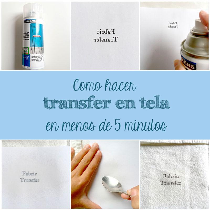 Complicación de proyectos del 2015 | Como hacer transfer en tela | Via www.sweethings.net