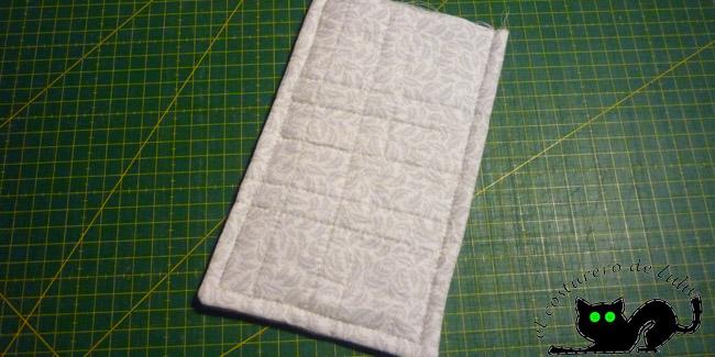 Ya tenemos nuestro soporte cosido por dentro