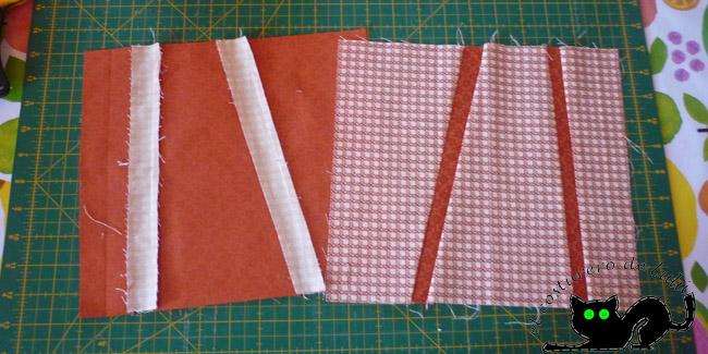 Hacemos un segundo corte y planchamos las costuras hacia fuera