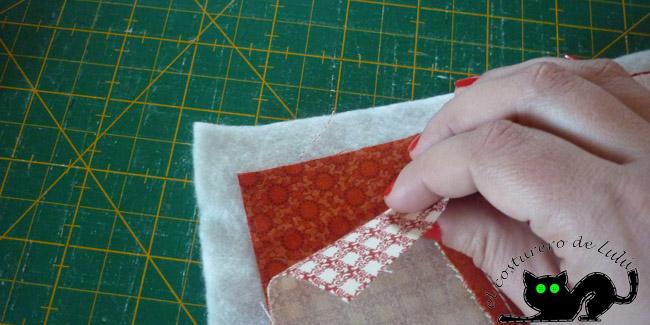 Hacemos un sandwich con los dos bloques y la guata