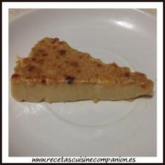 tarta de turron porcion