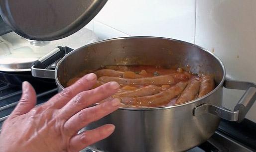 Salsichas con Sanfaina45