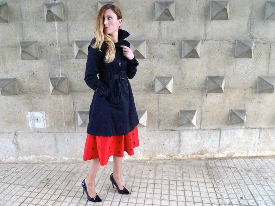 falda midi roja livelovepolly by paula casielles