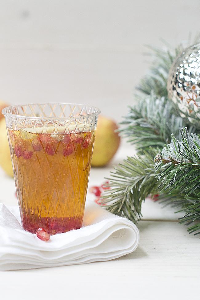 ponche de sidra y granada