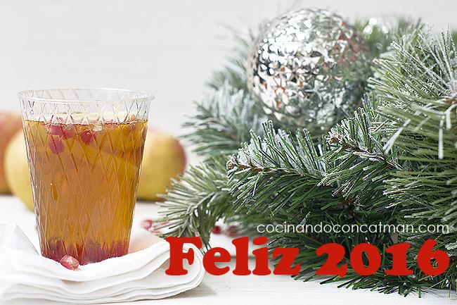 ponche de sidra y granada